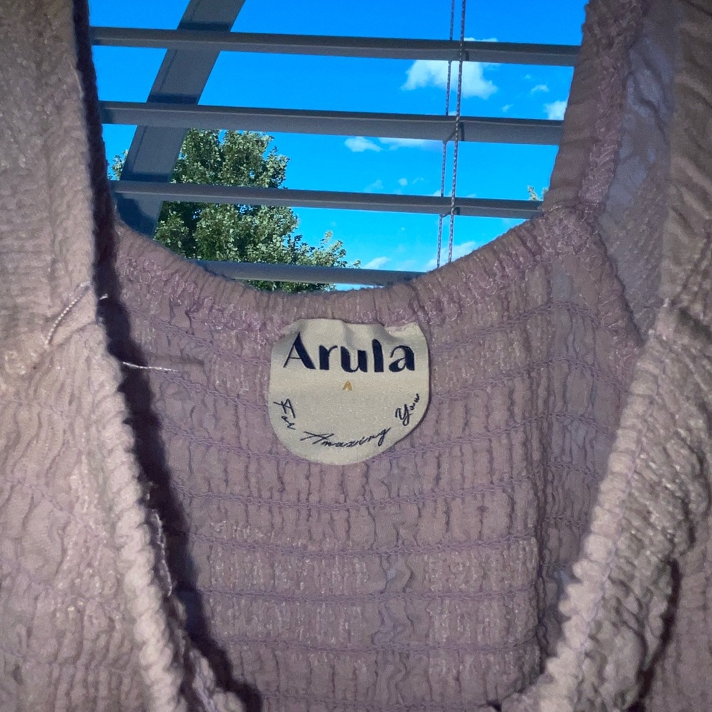 AURULA LONG SLEEVE PURPLE DRESS